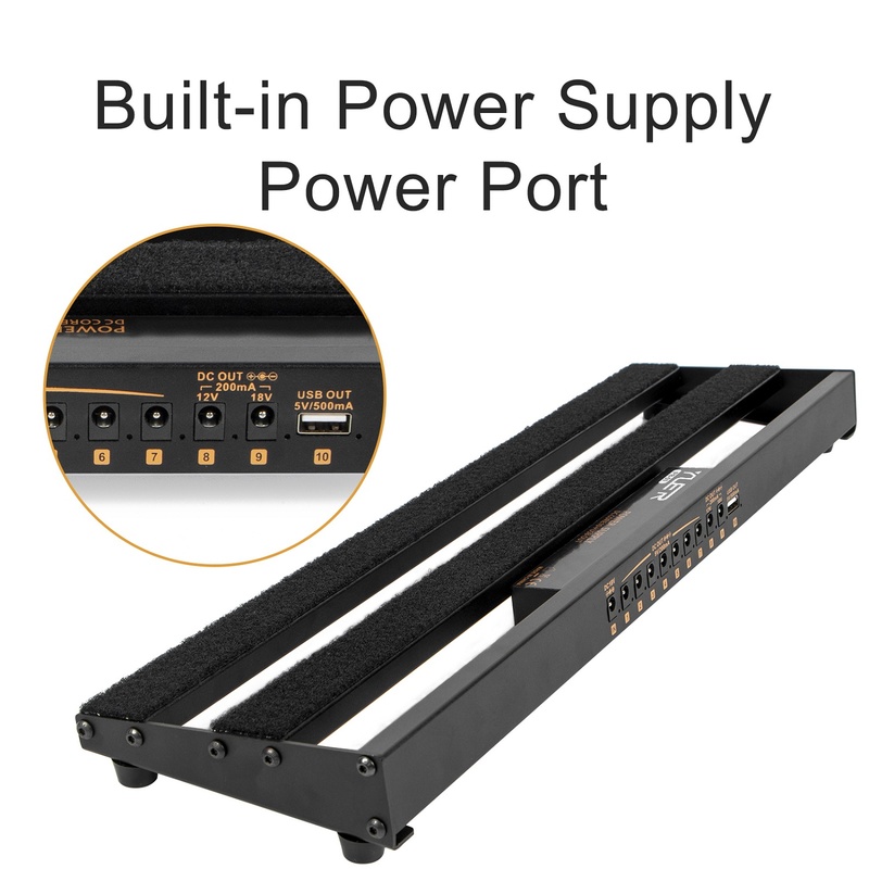 Pedalboard Yuer With Power Supply