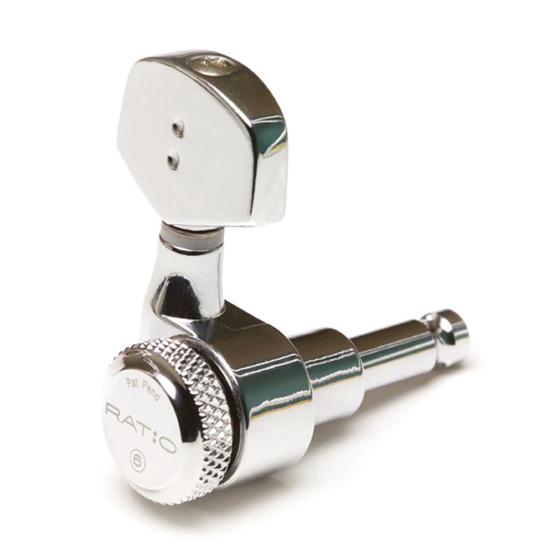 Tuner De Gitarra Graphtech Electric Locking 3+3 Contemporary Chrome 2 Pin