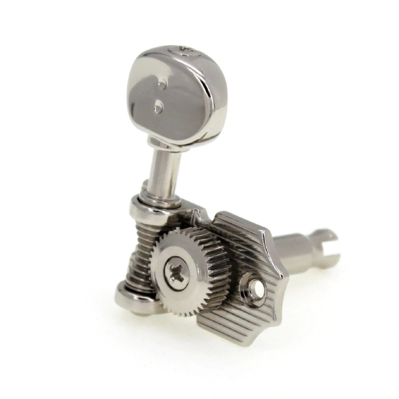 Clavijas De Afinación Graphtech Ratio 6-In-Line Waffle Vinil Nickel