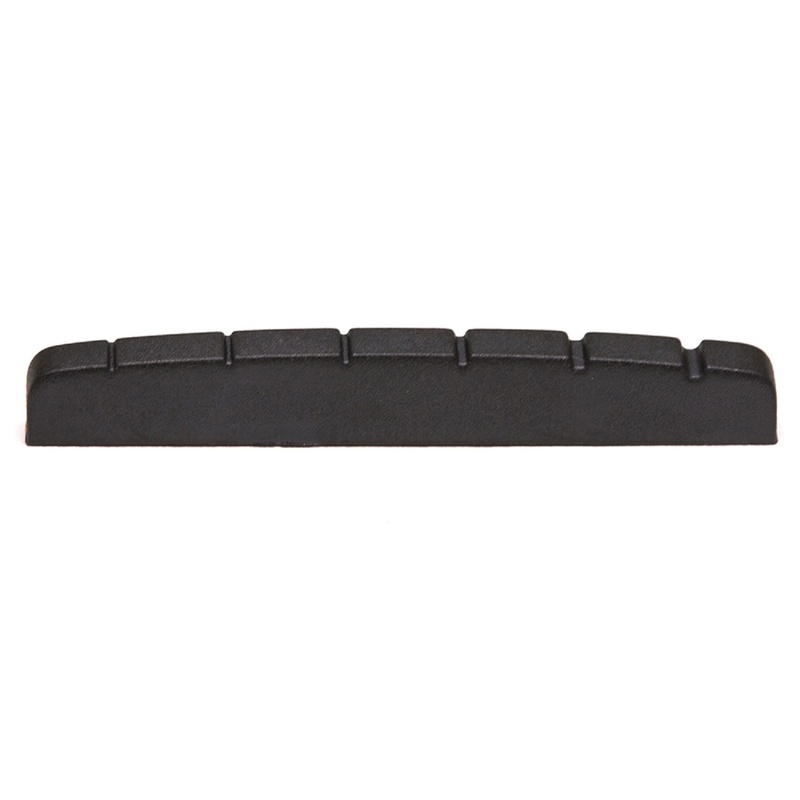 Cejuela Guitarra Graphtech Black Tusq Xl Slotted Flat Bottom Bk