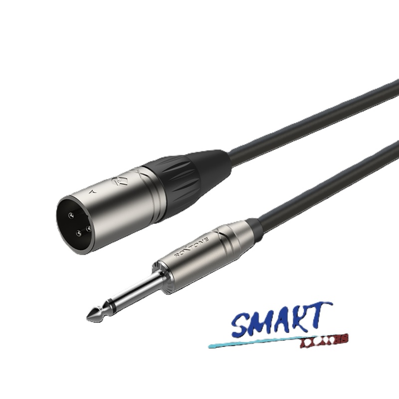 Cable Xlr Roxtone Xlrm-1/4" Jack Mono 5M