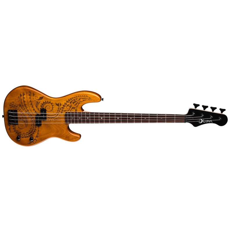 Bass Eléctrico Luna Tattoo 34 Inch Scale