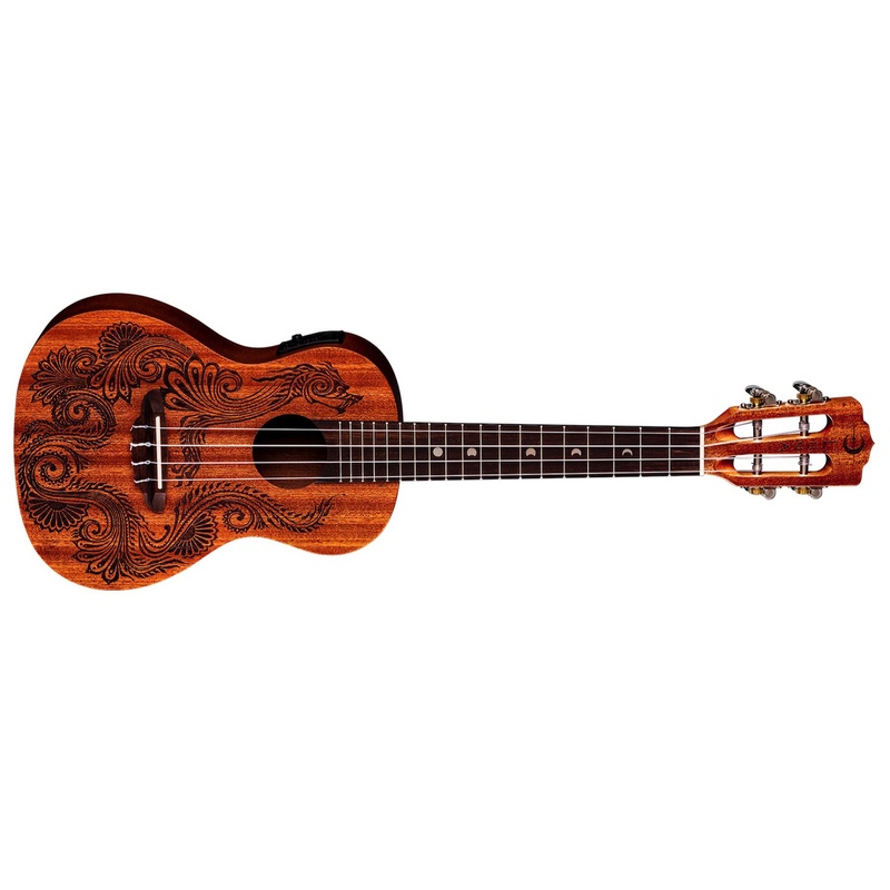 Ukulele De Concierto Luna Henna Dragon Mahogany Conc W/Pre & Bag
