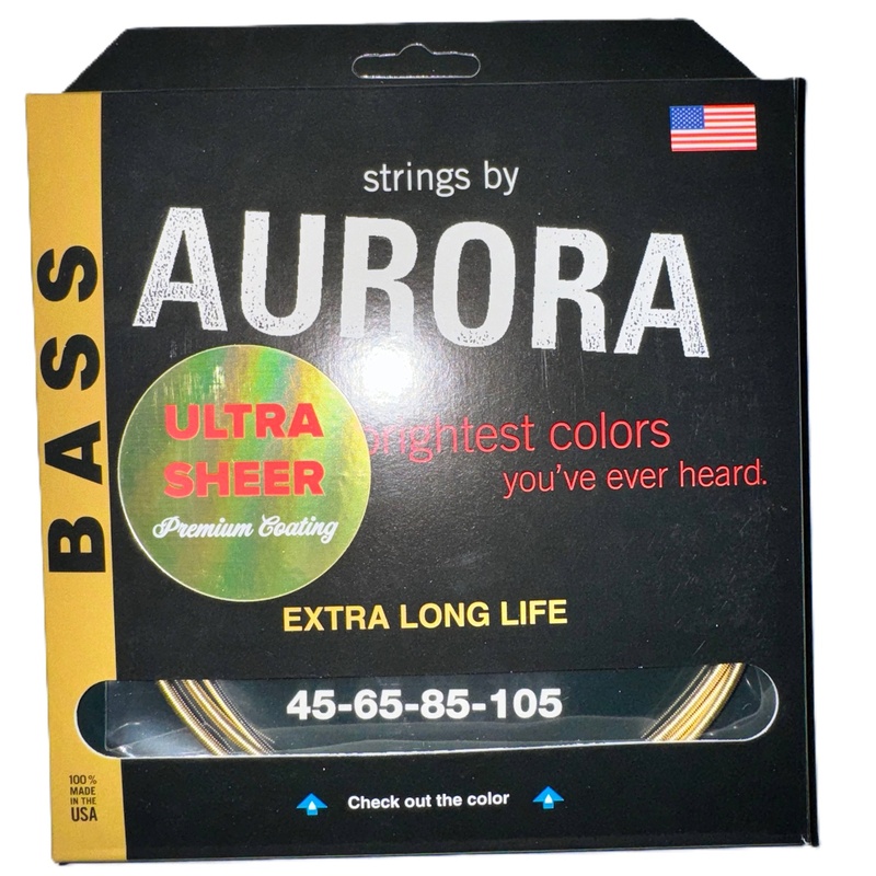 Cuerdas Bajo Aurora Strings Ultra-Sheer 45-105 Gold