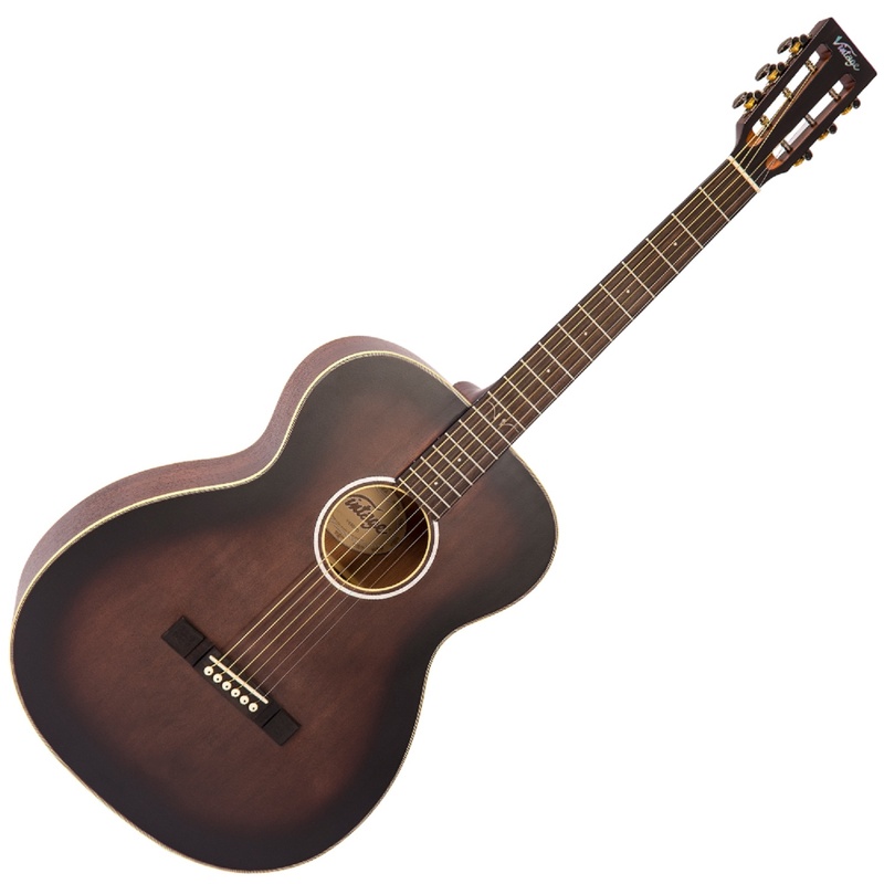 Guitarra Acustica Vintage Historic Series Om Antique Finish