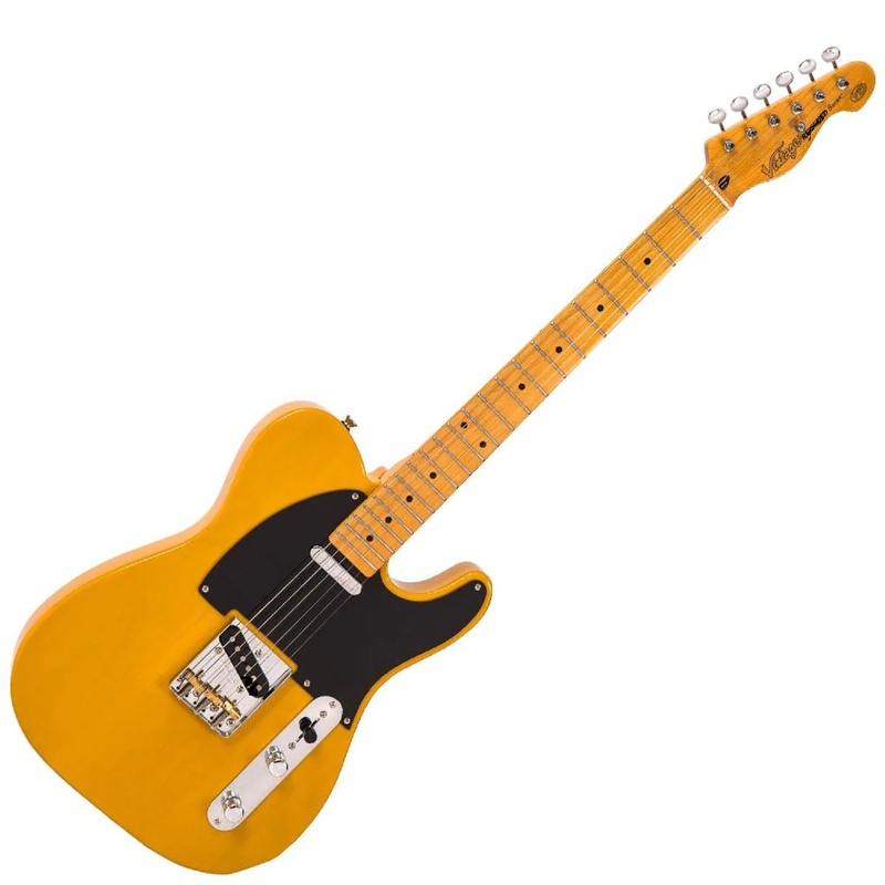 Guitarra Eléctrica Vintage V52 Pro Shop Butterscoth