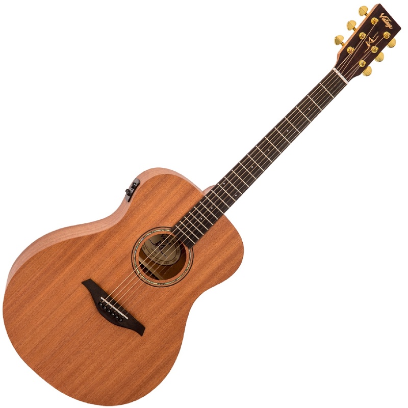 Guitarra Electroacústica Vintage Mahogany Series El Folk