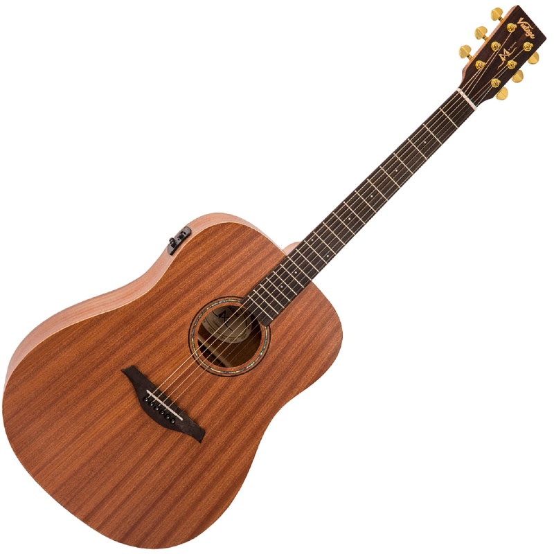 Guitarra Electroacústica Vintage Mahogany Dreadnought