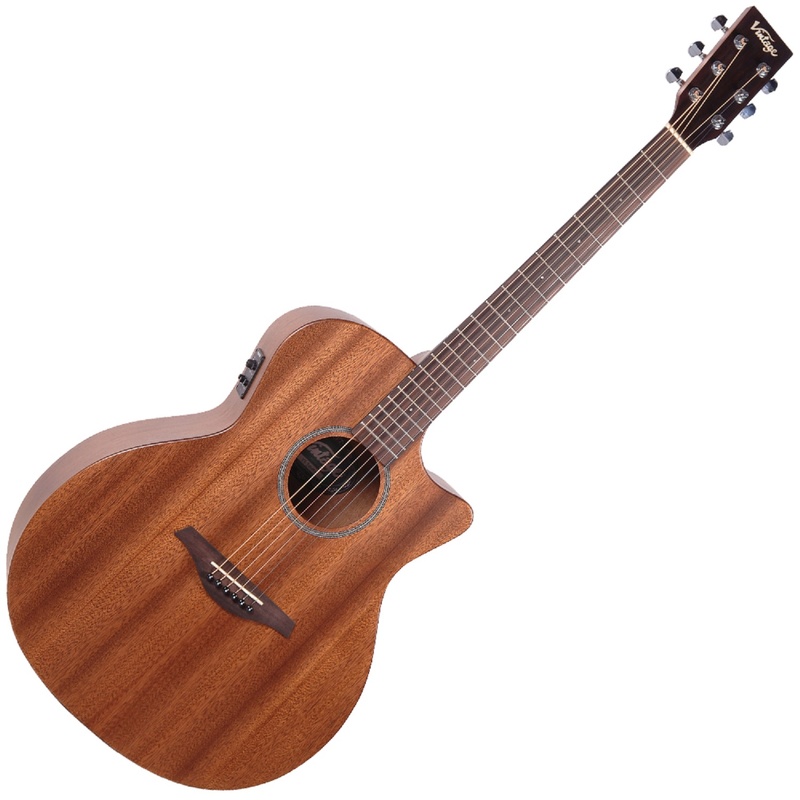 Guitarra Electroacústica Vintage Mahogany-El Cw Grand Auditorium