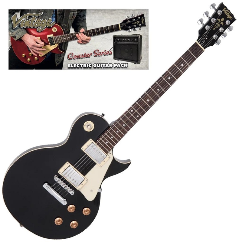 Pack Gitarra Eléctrica Vintage V10 Coaster Bk