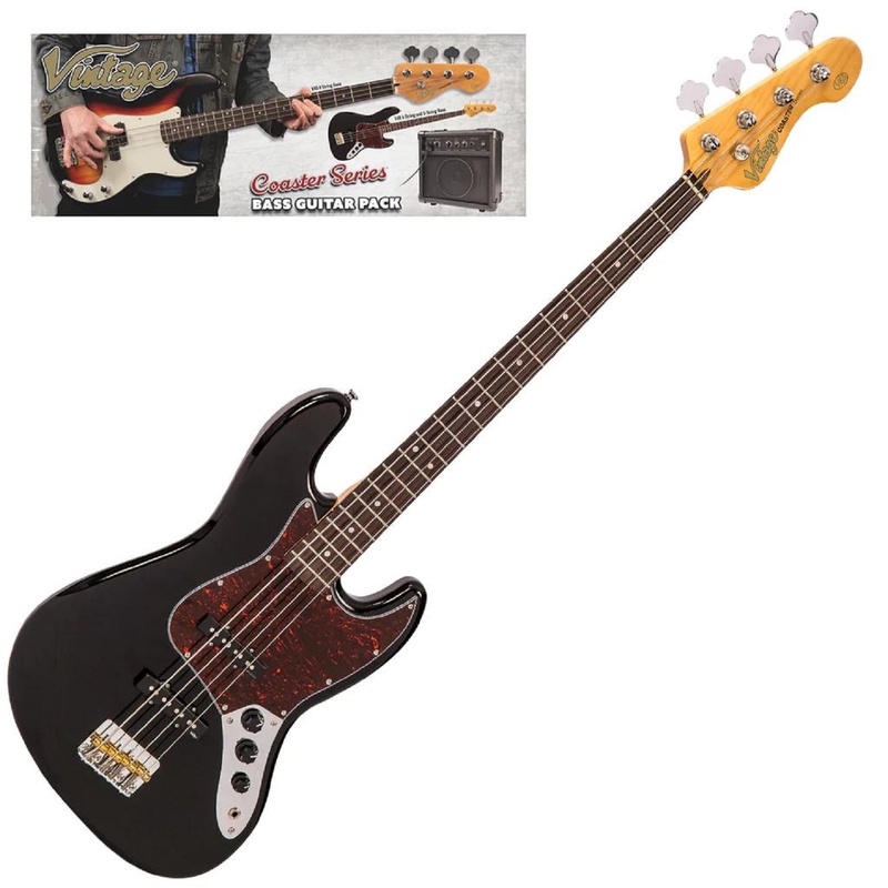 Paquete Bass Gitarra Vintage V49 Coaster Bk