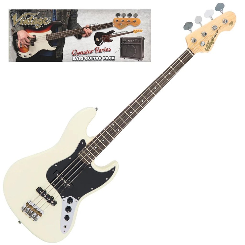 Guitarra Bass Pack Vintage V49 Coaster Wh