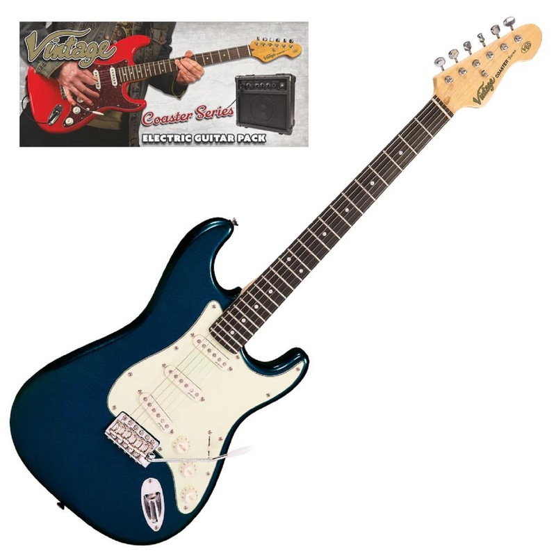 Paquete De Guitarra Vintage V60 Coaster Blu