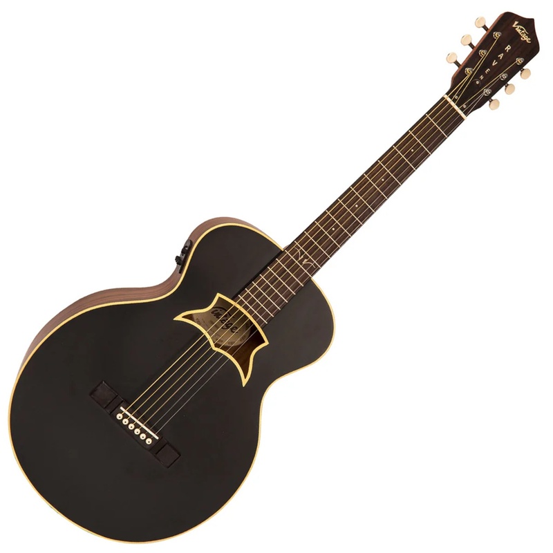 Guitarra Eléctrica Vintage Raven By Paul Brett El Satin Bk