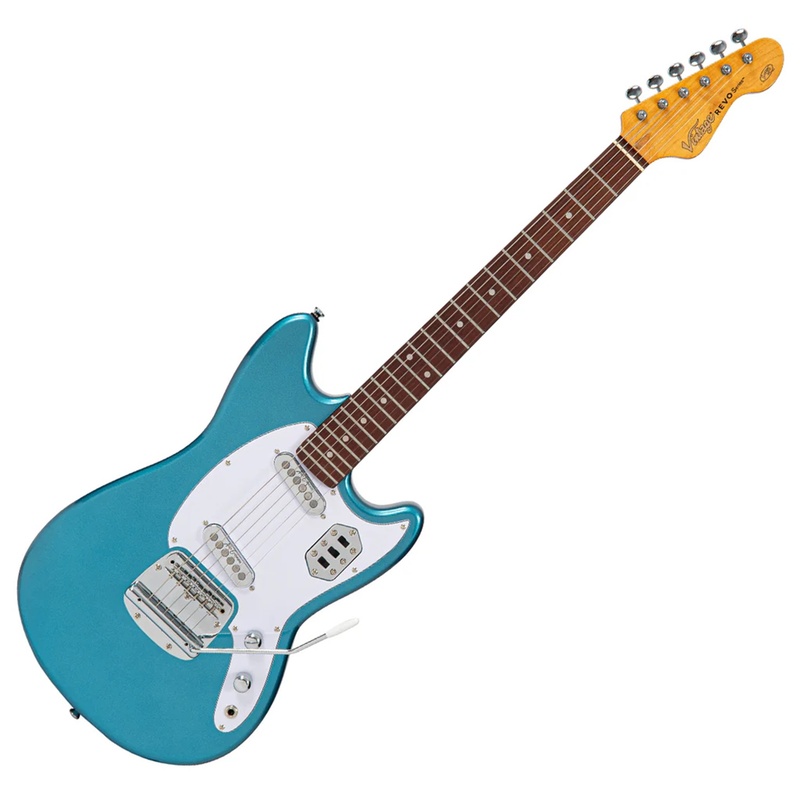 Guitarra Eléctrica Vintage Revo Colt Ss Twin Bayview Blue