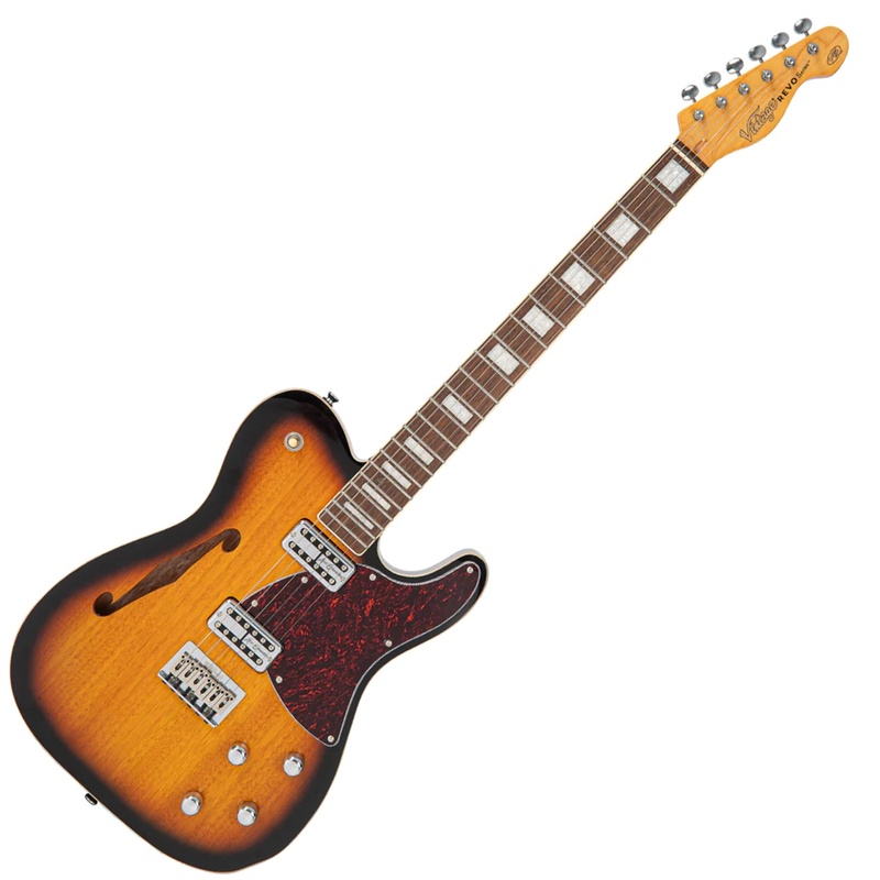 Guitarra Eléctrica Vintage Revo Midline 2 Tone Sunburst