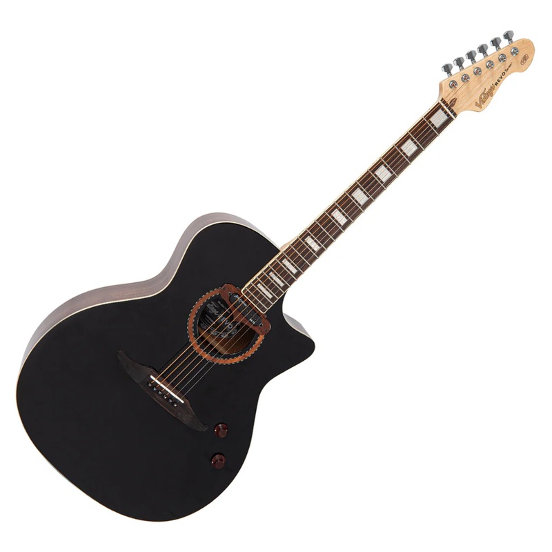 Guitarra Electroacústica Vintage Revo Elektra Bk