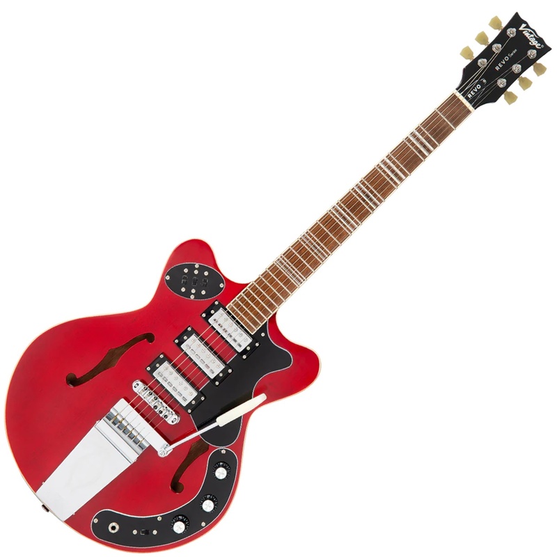 Guitarra Electrica Vintage Revo Superthin Cherry Red