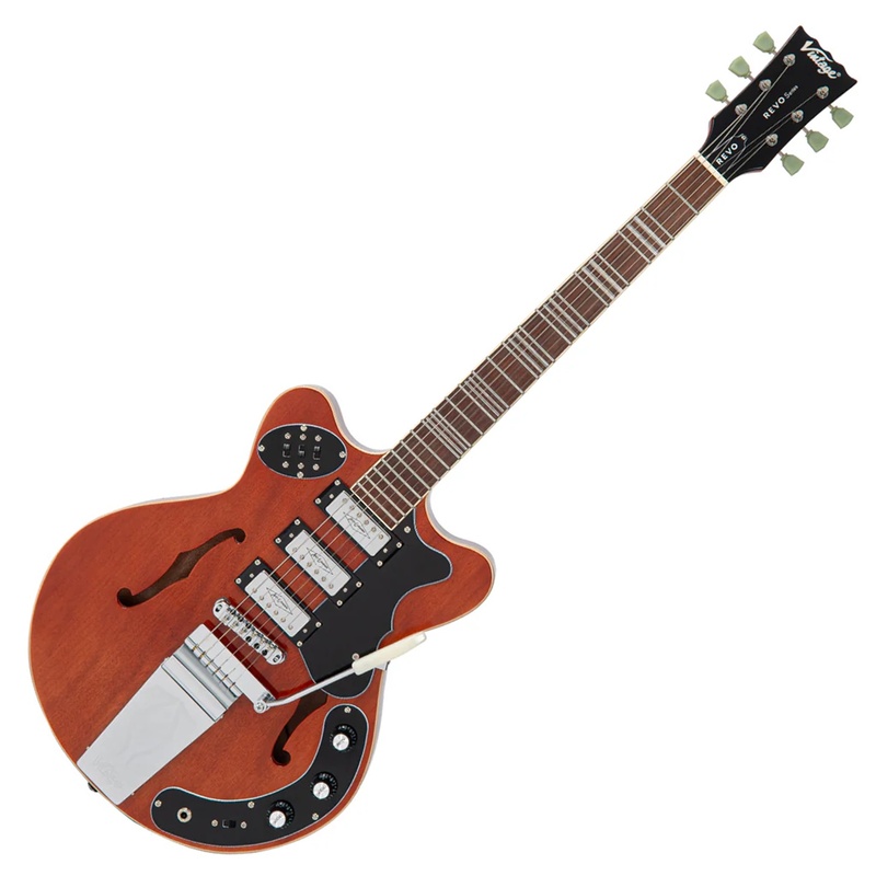 Guitarra Semiacústica Eléctrica Vintage Revo Superthin