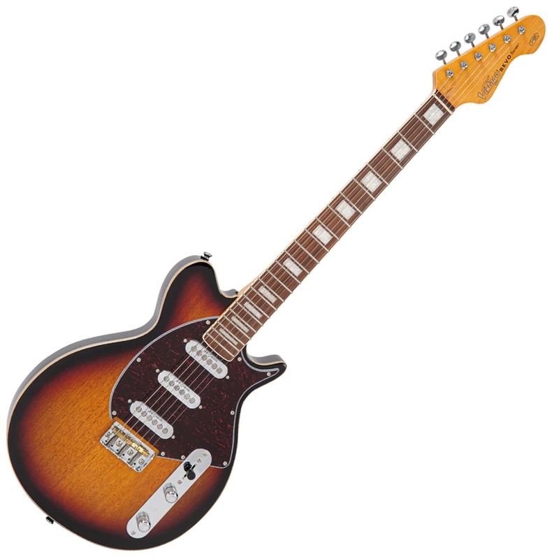 Guitarra Eléctrica Vintage Revo Vision Two Tone Sunburst