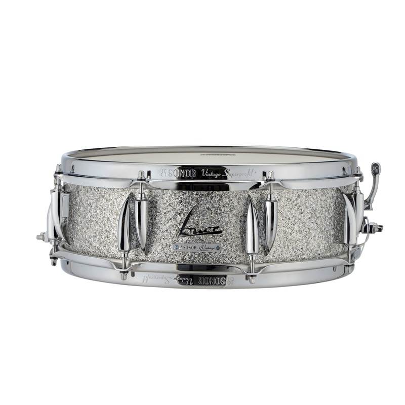 Caja De Batería Sonor Vintage1405 Sdw Silver Glitter