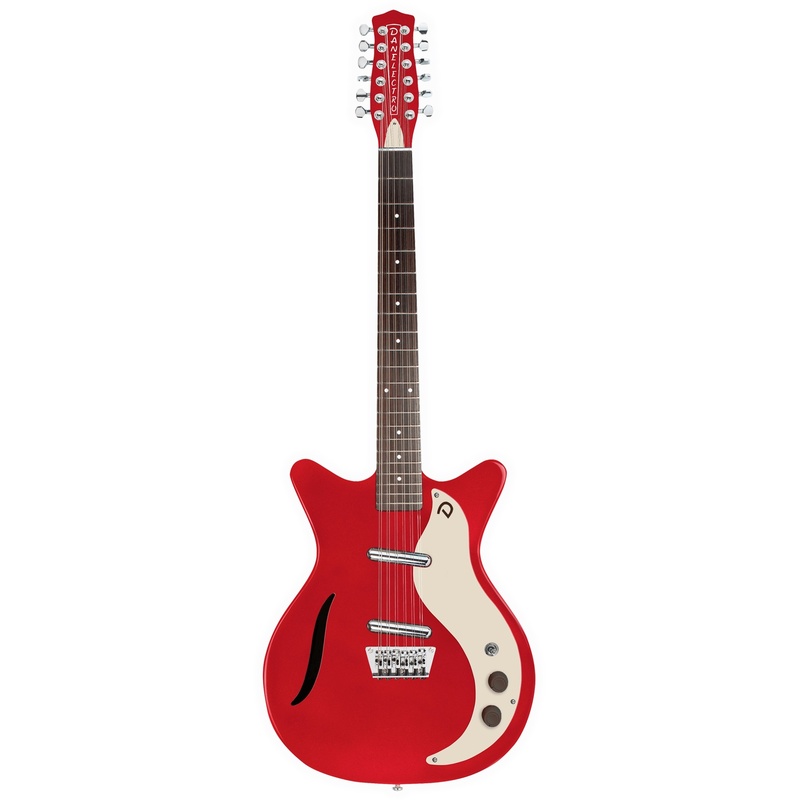 GUITARRA ELÉCTRICA DANELECTRO SHORTHORN SEMI HOLLOW 12STR RED METALLIC