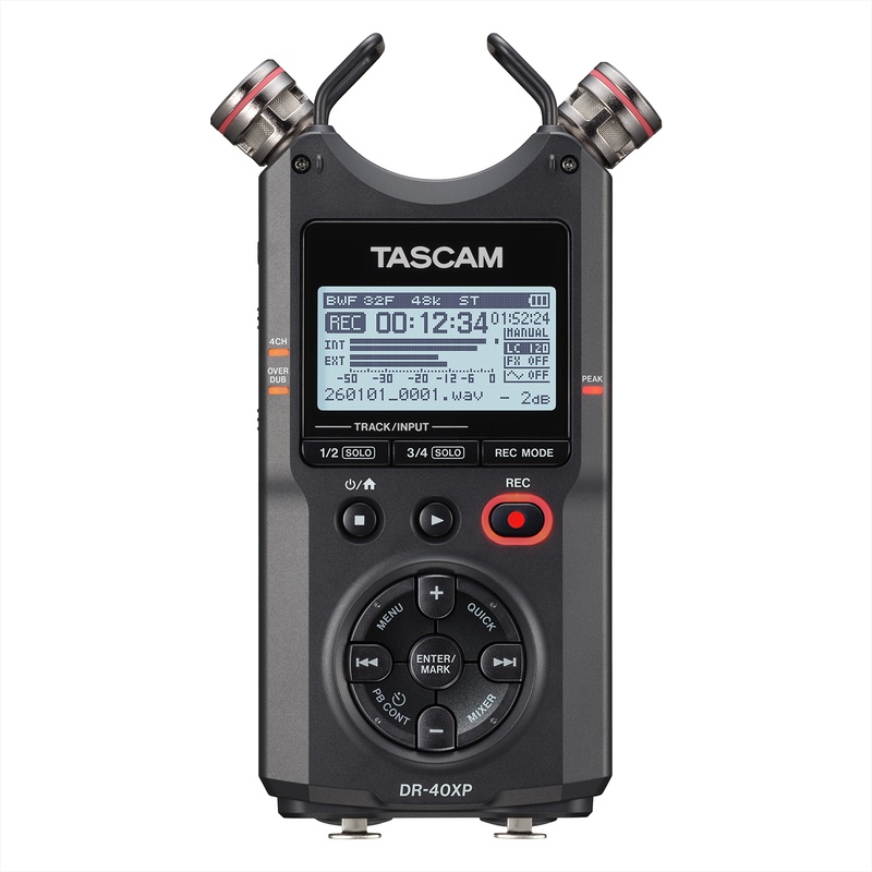 GRABADORA DE CAMPO PORTÁTIL TASCAM DR-40XP