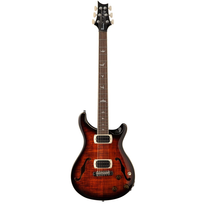 GUITARRA HUECO PRS GUITARS SE ED SHEERAN FLAT BACK HB I BARITONE PIEZO ORANGE TIGER SMOKEBURST
