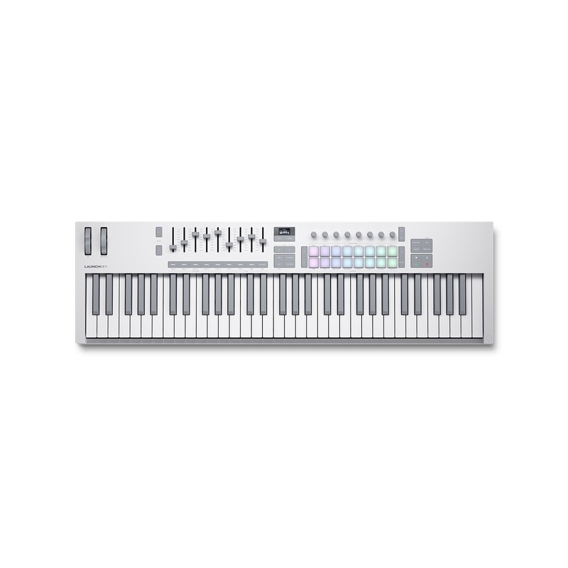 CONTROLADOR MIDI NOVATION LAUNCHKEY 61 MK4 WH