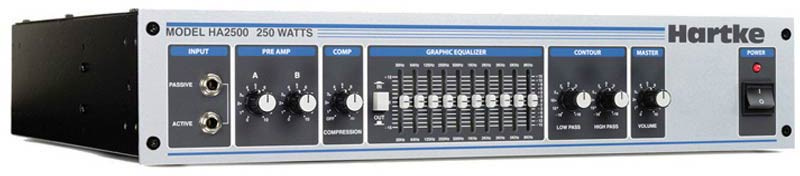 AMPLIFICADOR CABEZAL PARA BAJO HARTKE HA2500