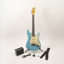 PACK DE GUITARRA ELÉCTRICA OQAN RIFF SERIES QGE-RST4 BLUE