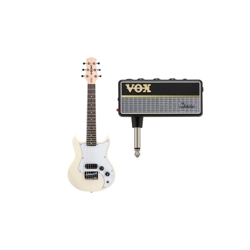 GUITARRA ELÉCTRICA ESCALA CORTA VOX SDC-1 MINI WH + AMPLUG 2 CLEAN