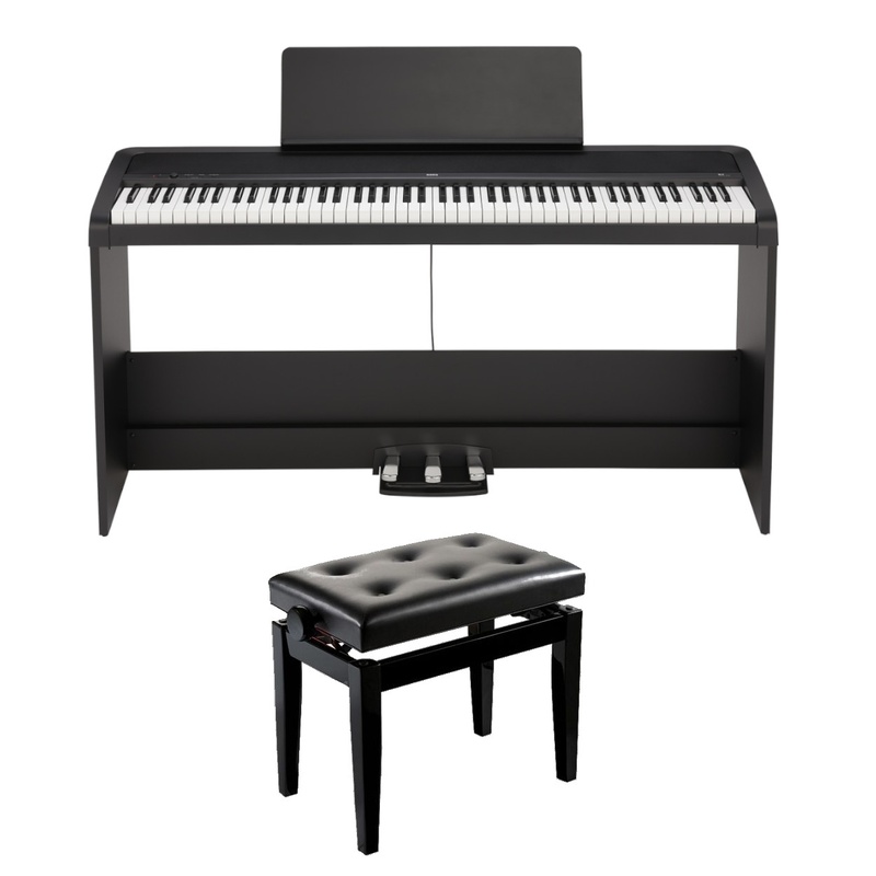PIANO DIGITAL KORG B2SP BK KIT BANQUETA BGM