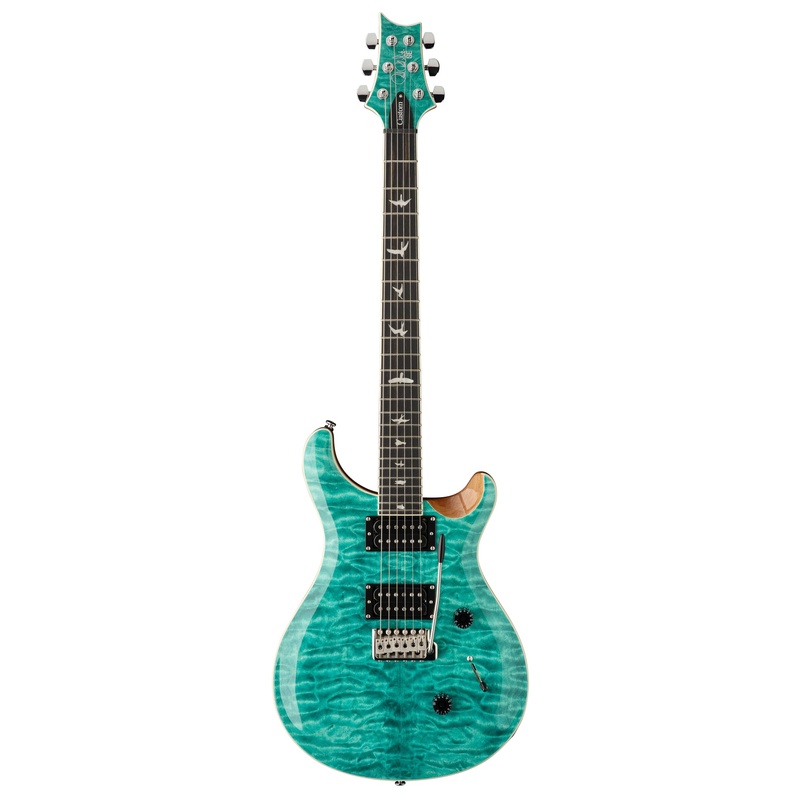 GUITARRA ELÉCTRICA DOUBLE CUT PRS GUITARS SE CUSTOM 24 QUILT TURQUOISE