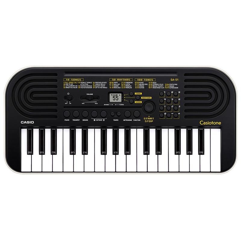 TECLADO DE ACOMPAÑAMIENTO CON ALTAVOCES CASIO SA-51 BK