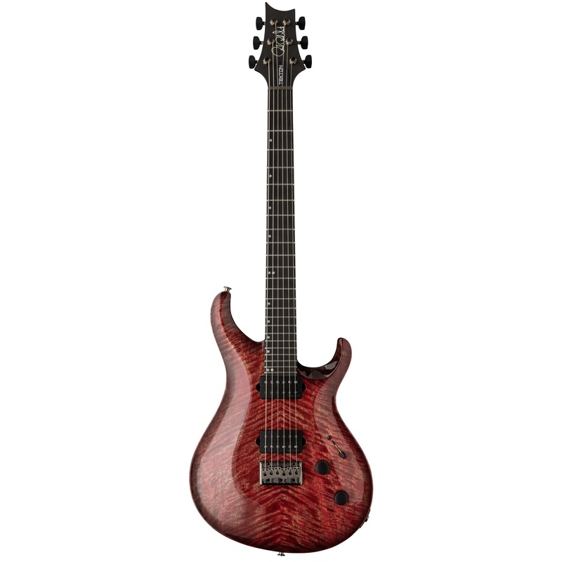 GUITARRA ELÉCTRICA METAL PRS GUITARS TEKTON FUCHSIA AURA BLACK SATIN NECK