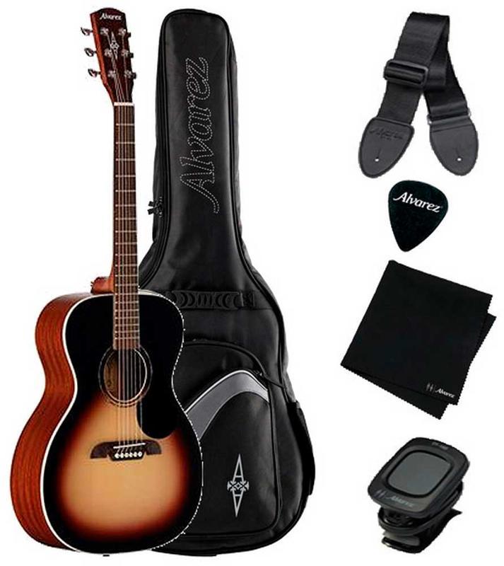 Pack Guitarra Acustica Alvarez Rf26Ssb-Agp