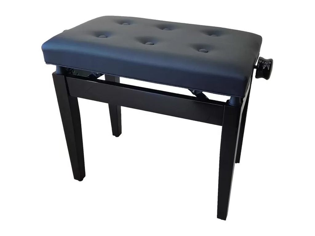 Banqueta Piano Pianova Ps-02 Negro Mate