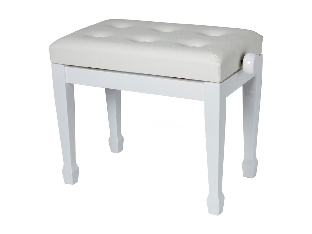 Banqueta Piano Pianova PS-03M Blanco Brillo