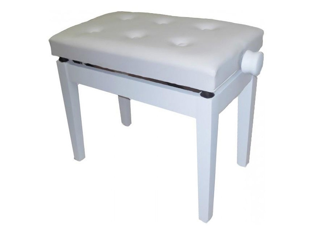 Banqueta Piano Pianova Ps-04 Blanco Mate