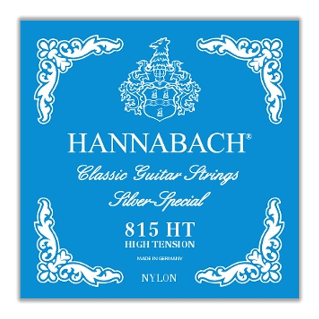 Juego Cuerdas Hannabach 815-Ht Azul Tension Alta