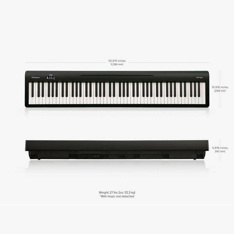 Piano Digital Roland Fp-10 Bk