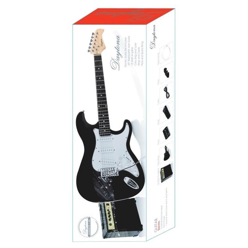 Pack Guitarra Eléctrica Daytona Pgedbk Negra