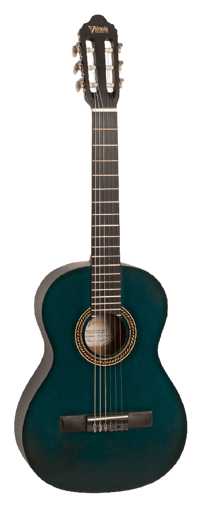 Guitarra Valencia Vc-203/Tbu 3/4 Trans Blue
