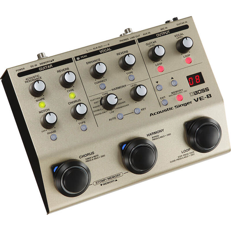 Pedalera Guitarra Boss Ve-8 Acoustic Singer