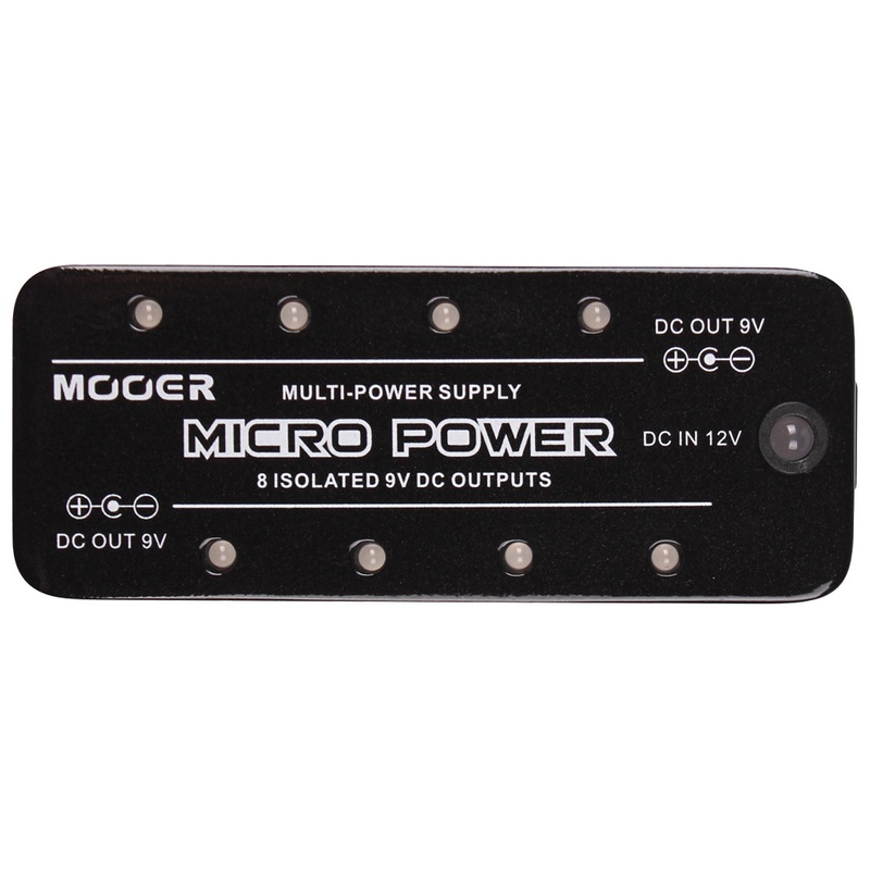 Alimentador De Pedal Mooer Micro Power 8 Puertos