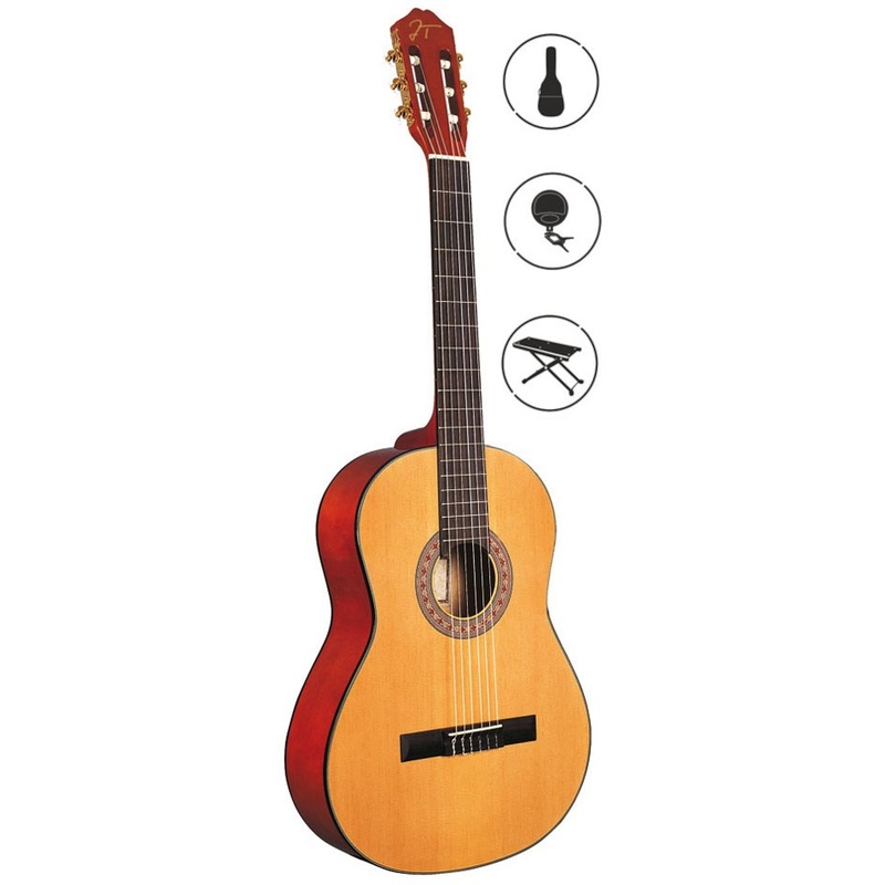 Guitarra Clásica Oqan Qgc-25 Classic Pack