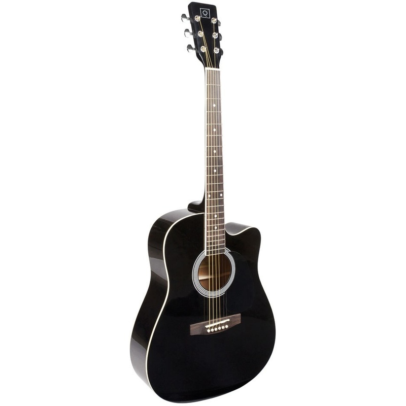 Guitarra Acustica Oqan Qga-21C Bk