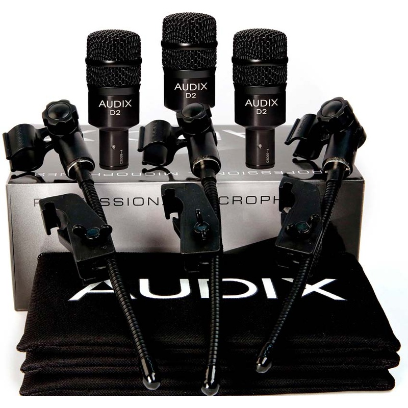 Set De Micrófonos De Batería Audix D2 Trio