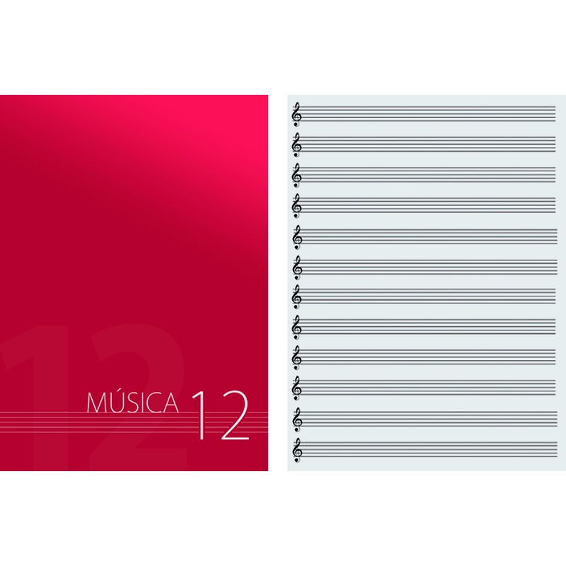 Papel Pautado Oqan 12L 30Hojas 90G